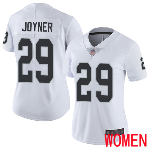 Oakland Raiders Limited White Women Lamarcus Joyner Road Jersey NFL Football 29 Vapor Jersey